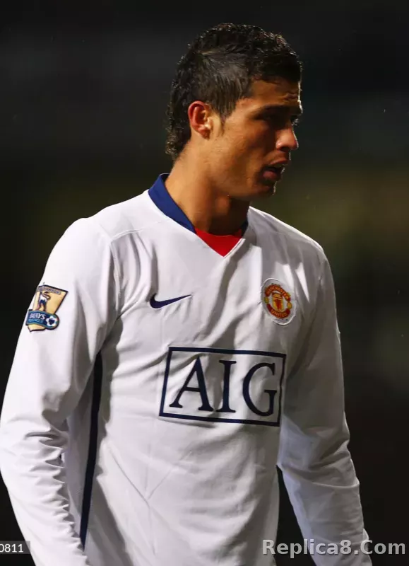 08-09 Manchester United Away Retro Jersey Player Edtion - detail
