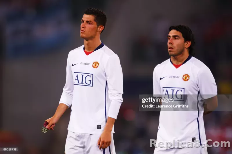 08-09 Manchester United Away Retro Jersey Player Edtion - detail