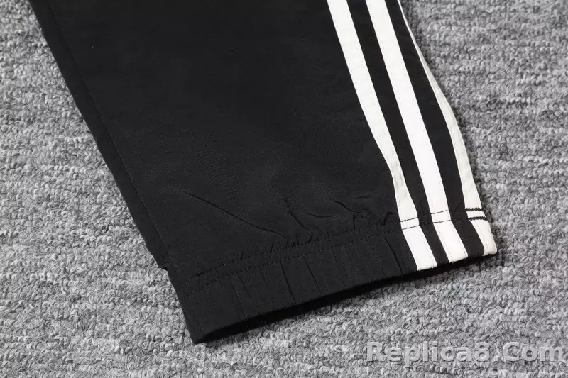 2024-2025 Manchester United Retro Jersey Windbreaker Top+Pants Grey - detail