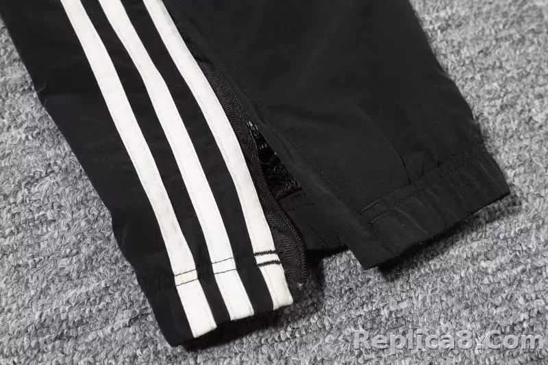 2024-2025 Manchester United Retro Jersey Windbreaker Top+Pants Grey - detail