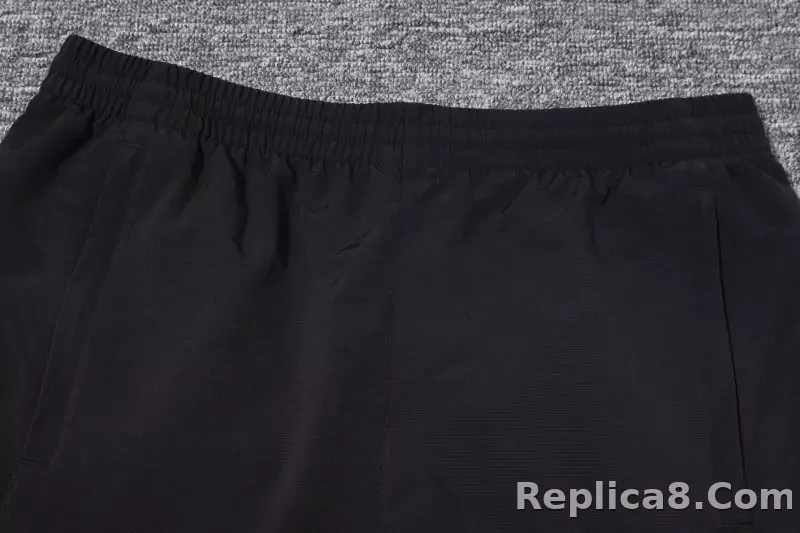 2024-2025 Manchester United Retro Jersey Windbreaker Top+Pants Grey - detail