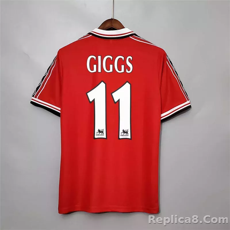 1998-1999 Manchester United Home Retro Jersey - detail