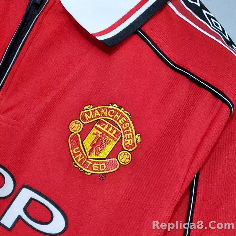 1998-1999 Manchester United Home Retro Jersey - detail