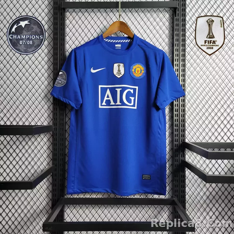 08-09 Manchester United Home Retro Jersey - detail