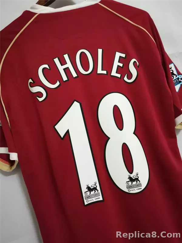 2006/07 Manchester United Home Retro Jersey - detail