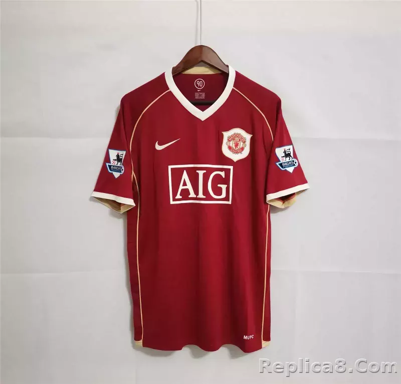 2006/07 Manchester United Home Retro Jersey - detail