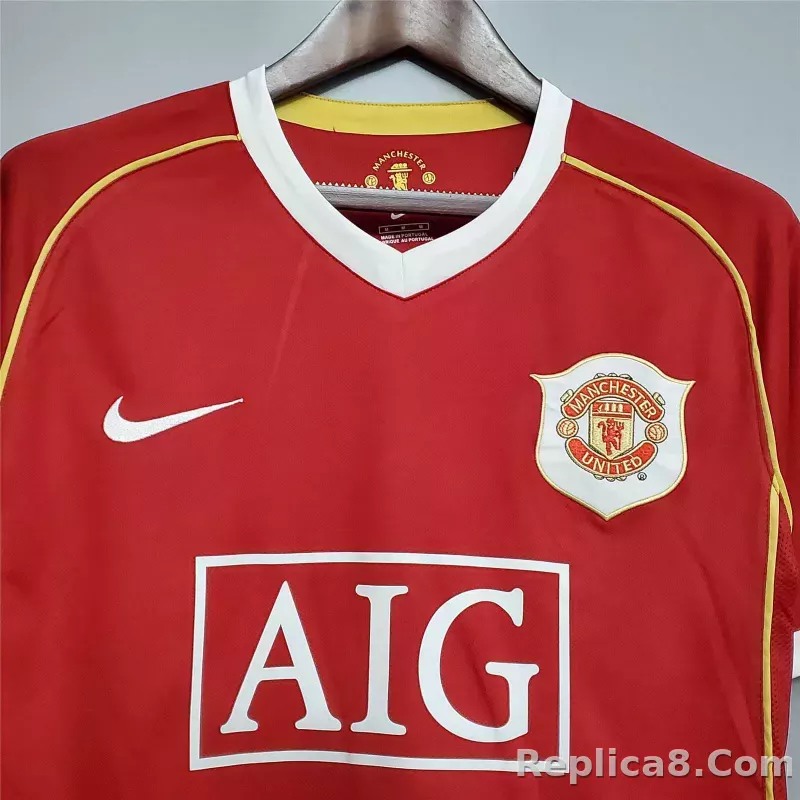 2006/07 Manchester United Home Retro Jersey - detail