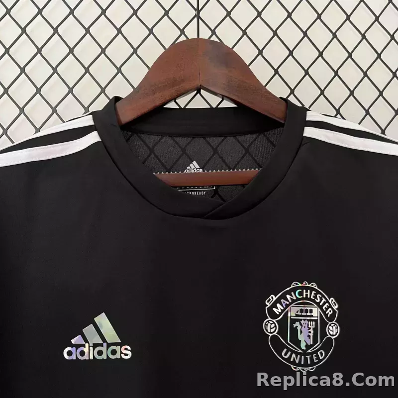 24-25 Manchester United  Joint Edition Black Kit Shirt - detail