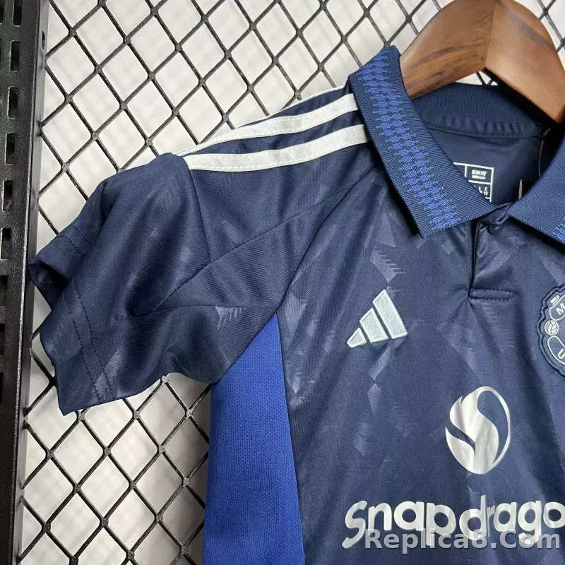 24-25 Manchester United Away Kids Jersey+Shorts - detail
