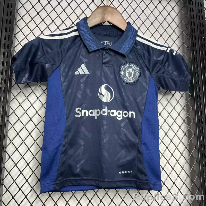 24-25 Manchester United Away Kids Jersey+Shorts - detail