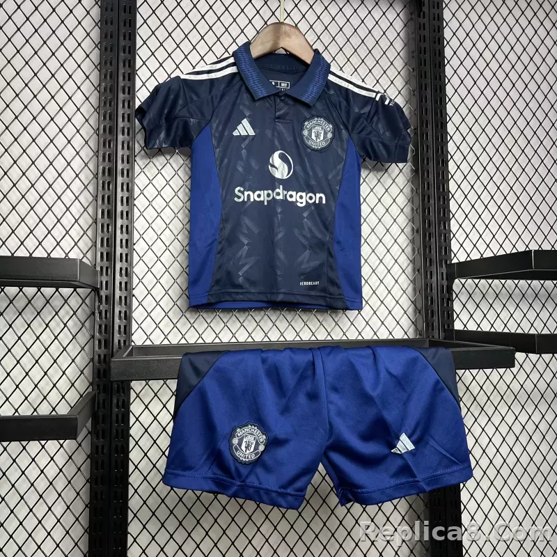 24-25 Manchester United Away Kids Jersey+Shorts - detail