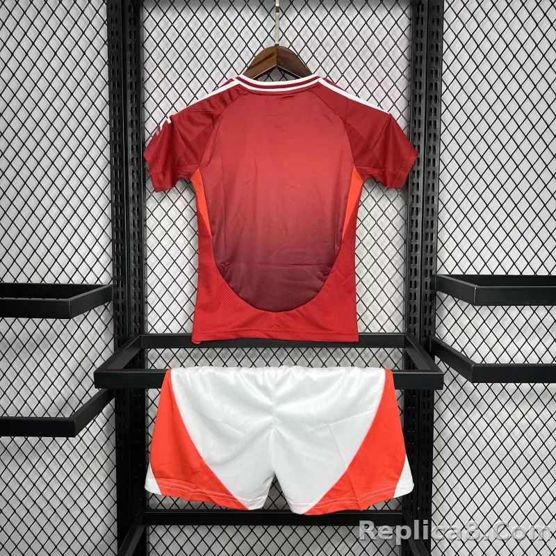 24-25 Manchester United Home Kids Jersey+Shorts - detail