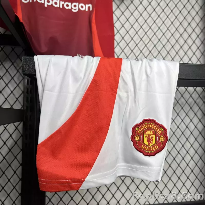 24-25 Manchester United Home Kids Jersey+Shorts - detail