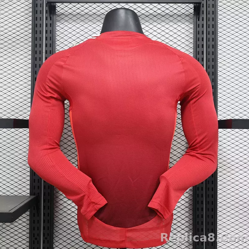 24-25 Manchester United Home Long Sleeve Player Version - detail