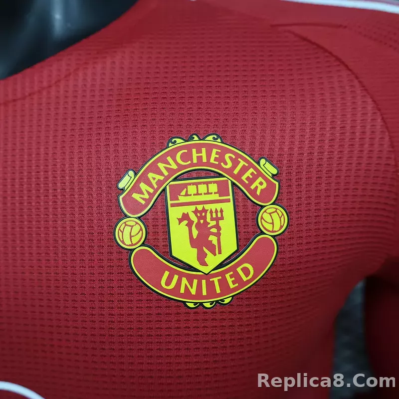 24-25 Manchester United Home Long Sleeve Player Version - detail