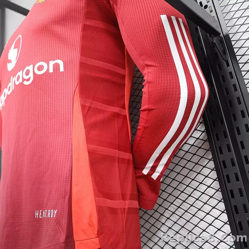 24-25 Manchester United Home Long Sleeve Player Version - detail