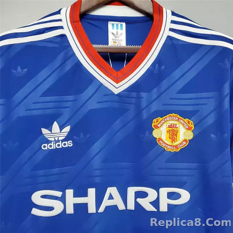 1986/88 Manchester United Home Retro Jersey - detail