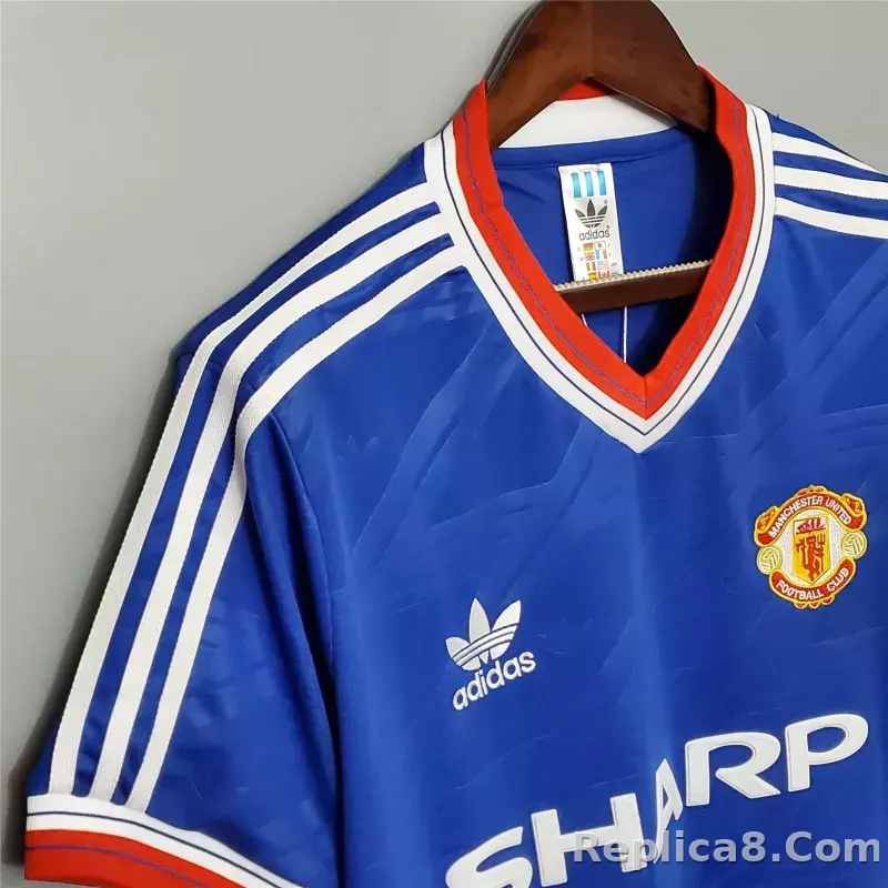 1986/88 Manchester United Home Retro Jersey - detail