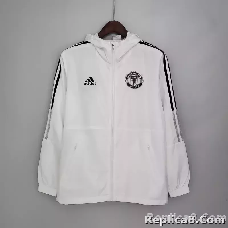2021/2022 Manchester United Jersey Windbreaker White