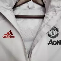 2021 Manchester United Jersey Windbreaker White(Black-Red Edge) - view 8