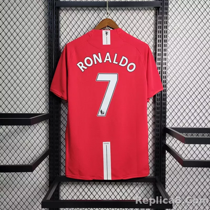 07-08 Manchester United Ronaldo#7 Home Retro Jersey