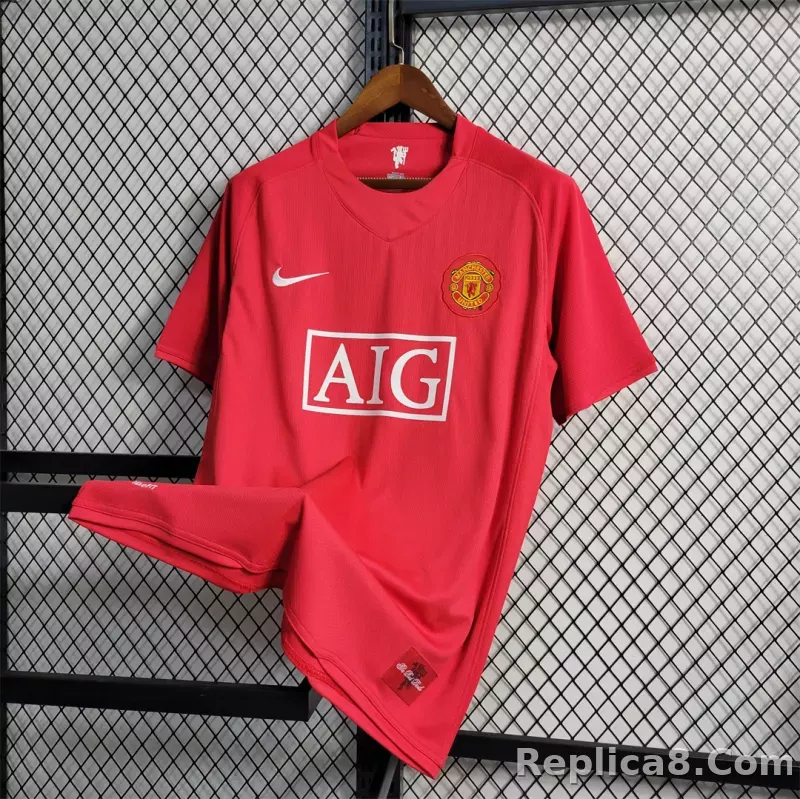 07-08 Manchester United Ronaldo#7 Home Retro Jersey - detail