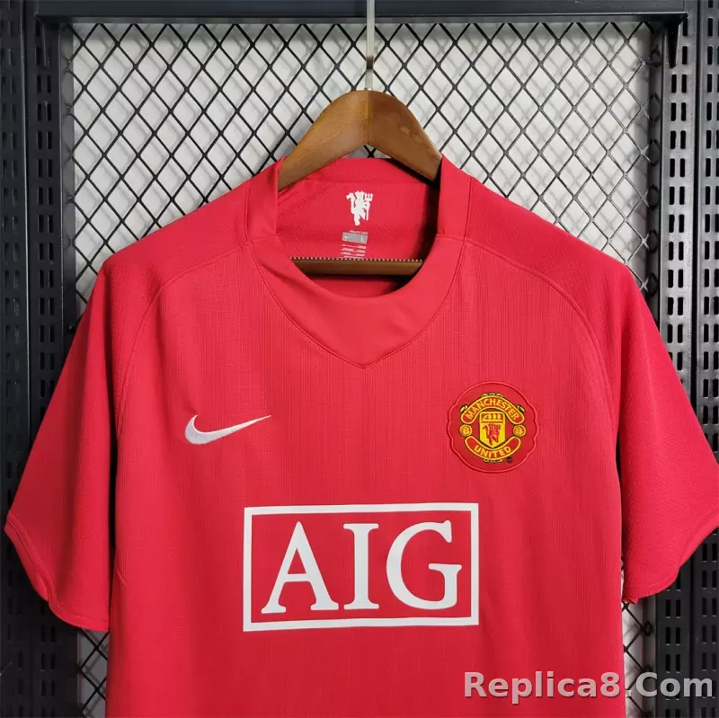 07-08 Manchester United Ronaldo#7 Home Retro Jersey - detail