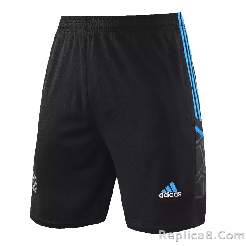 Manchester United Sleeveless Training Kit (Top+Shorts) Black 2022/23 - detail