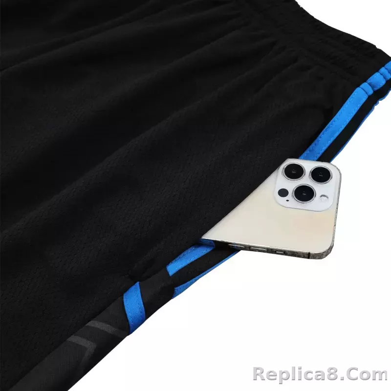 Manchester United Sleeveless Training Kit (Top+Shorts) Black 2022/23 - detail