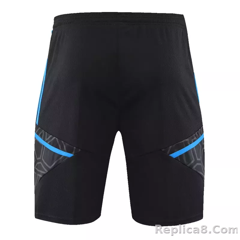 Manchester United Sleeveless Training Kit (Top+Shorts) Black 2022/23 - detail