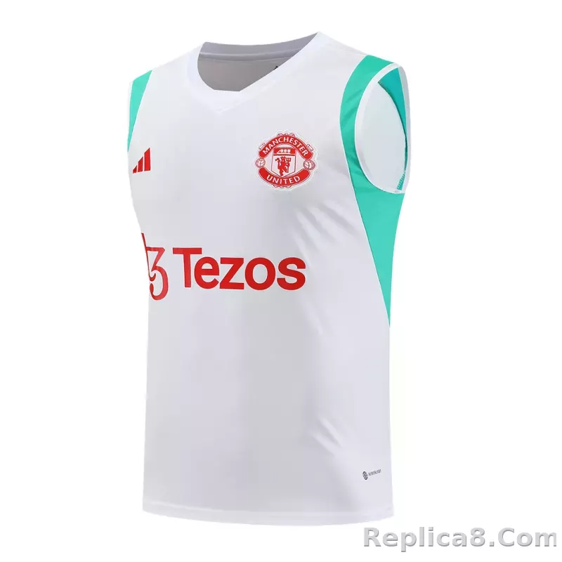 Manchester United Sleeveless Training Kit Top+Short 2023/24 - detail