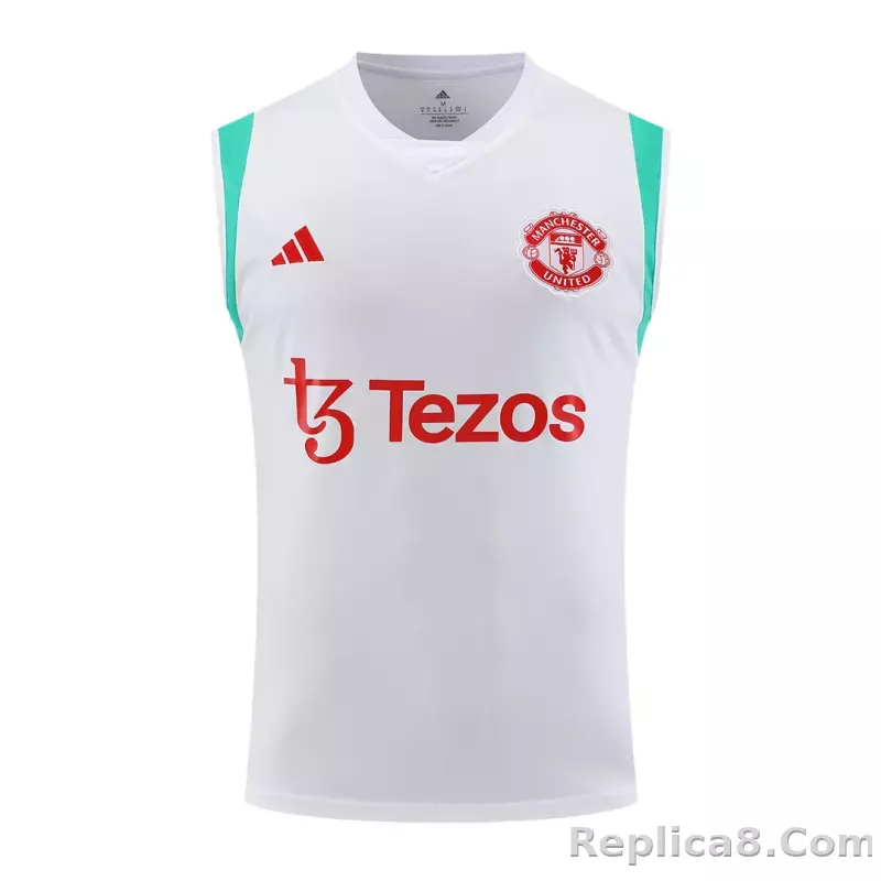 Manchester United Sleeveless Training Kit Top+Short 2023/24 - detail