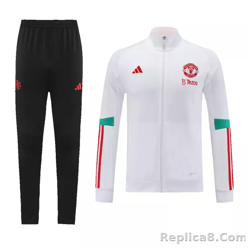 Manchester United Training Kit (Jacket+Pants) White 2023/24