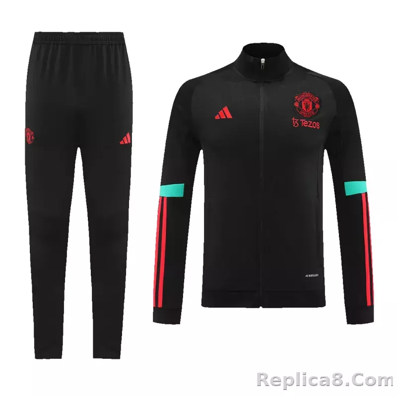 Manchester United Training Kit (Jacket+Pants) Black 2023/24