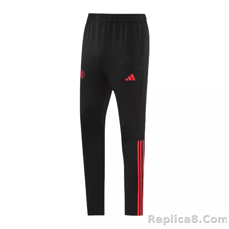 Manchester United Training Kit (Jacket+Pants) Black 2023/24 - detail