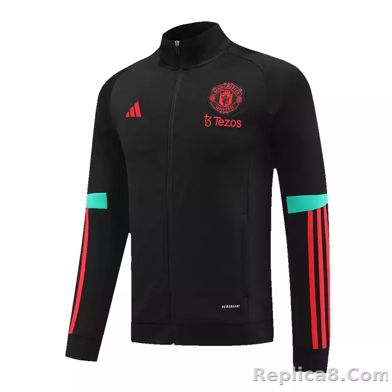 Manchester United Training Kit (Jacket+Pants) Black 2023/24 - detail