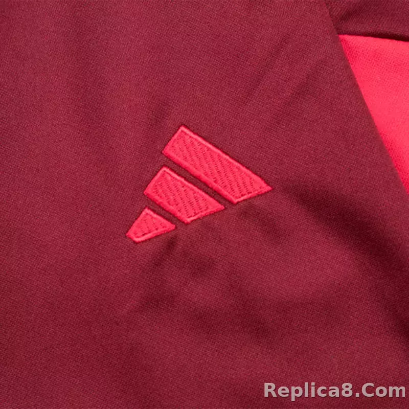 Manchester United Zipper Sweatshirt Kit(Top+Pants) Red 2023/24 - detail