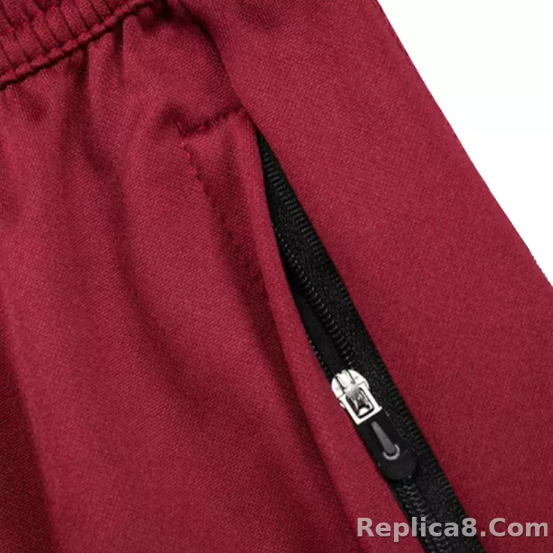 Manchester United Zipper Sweatshirt Kit(Top+Pants) Red 2023/24 - detail