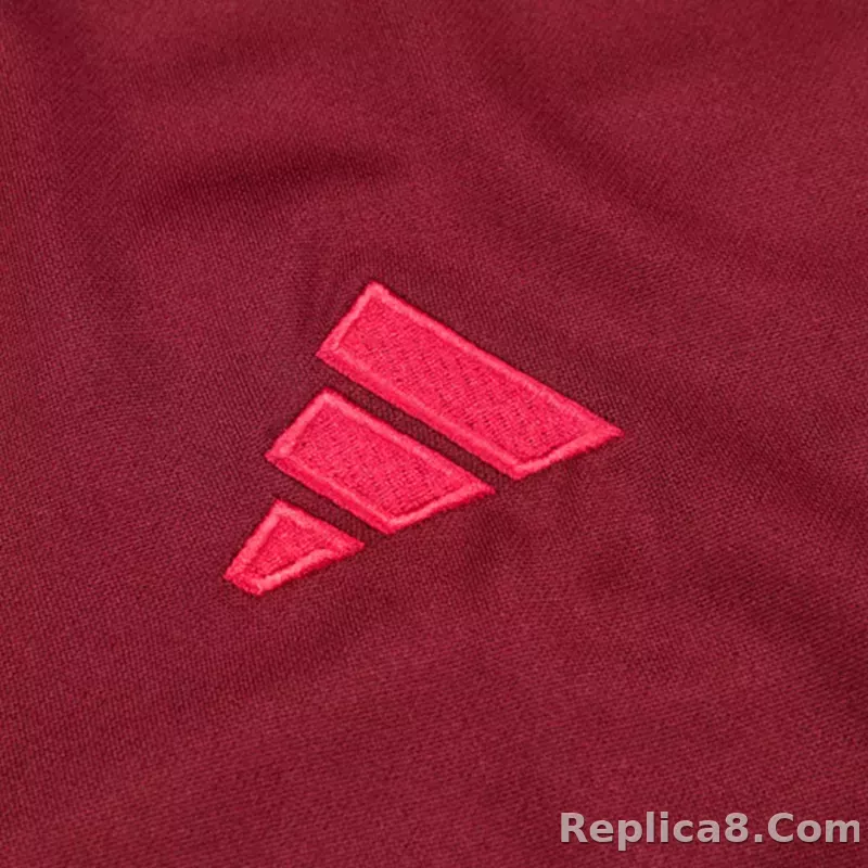 Manchester United Zipper Sweatshirt Kit(Top+Pants) Red 2023/24 - detail
