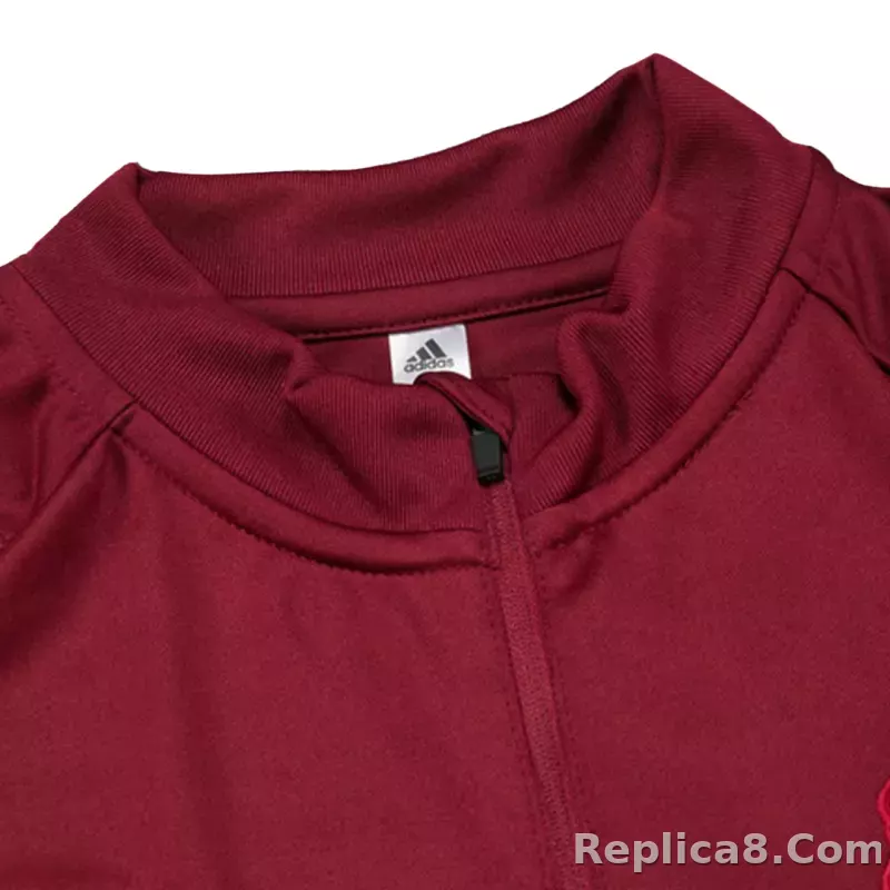 Manchester United Zipper Sweatshirt Kit(Top+Pants) Red 2023/24 - detail