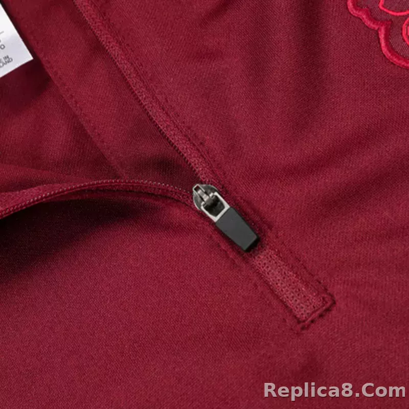 Manchester United Zipper Sweatshirt Kit(Top+Pants) Red 2023/24 - detail