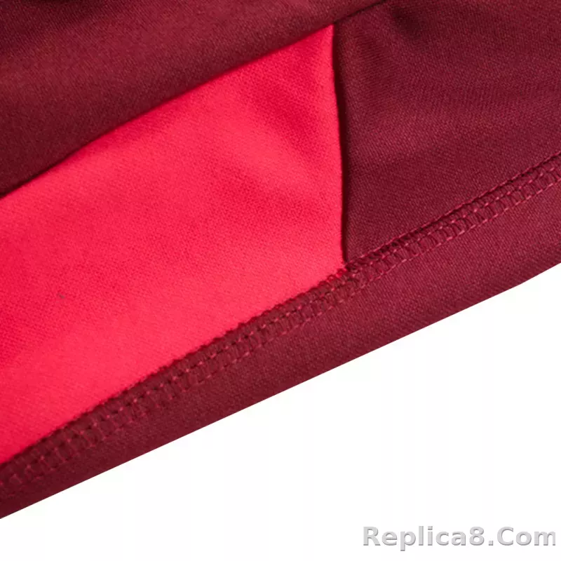 Manchester United Zipper Sweatshirt Kit(Top+Pants) Red 2023/24 - detail