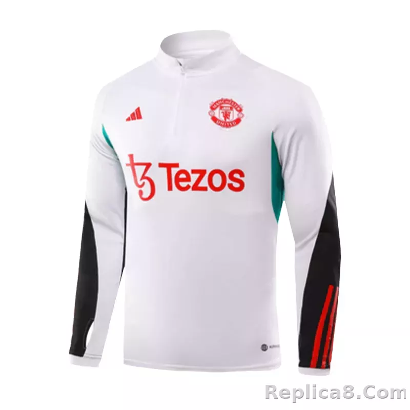 Manchester United Zipper Sweatshirt Kit(Top+Pants) 2023/24 - detail