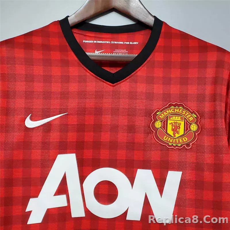 12-13 Manchester United Home Retro Jersey - detail