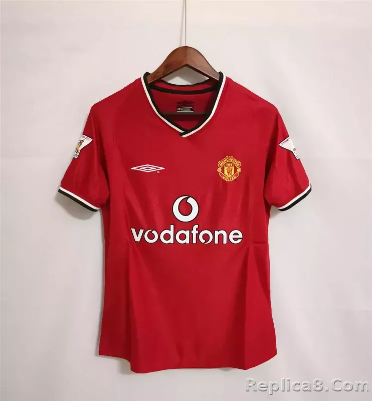 00-02 Manchester United Home Retro Jersey - detail