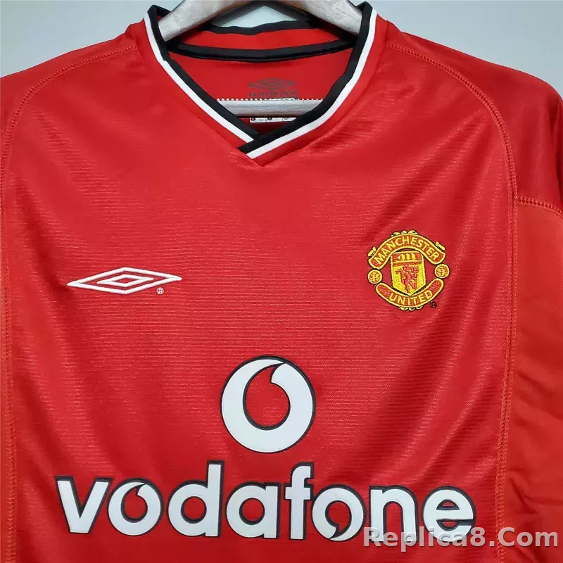 00-02 Manchester United Home Retro Jersey - detail
