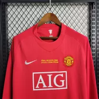 07-08 Manchester United Home UCL Final Retro Jersey Long Sleeve - view 10