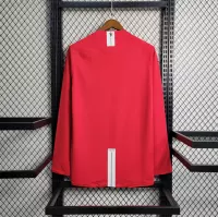 07-08 Manchester United Home Retro Jersey Long Sleeve - view 3