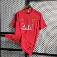 07-08 Manchester United Home Retro Jersey - view 3