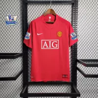 07-08 Manchester United Home Retro Jersey - view 5